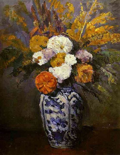 Dahlias, Paul Cézanne 